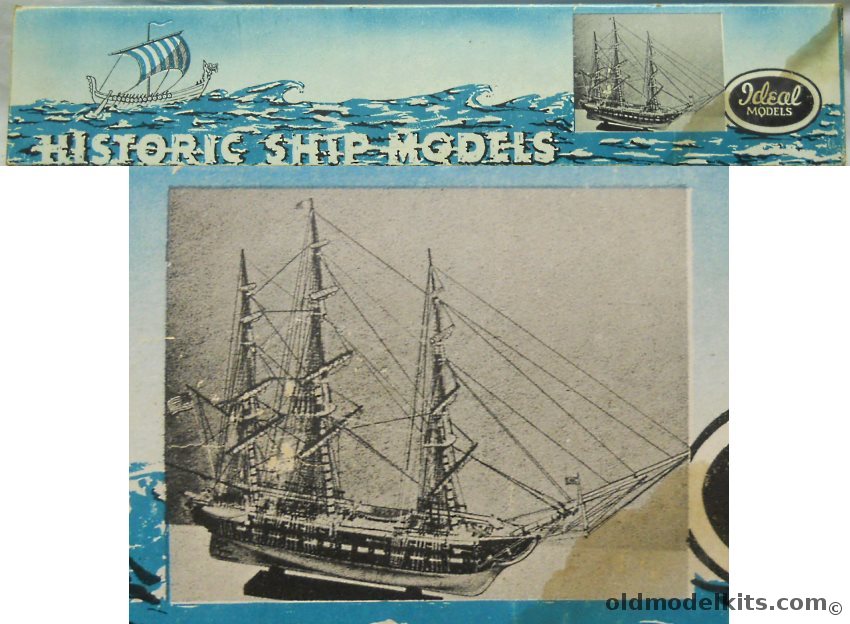 Ideal Aeroplane & Supply USS Constitution Old Ironsides, 312 plastic model kit